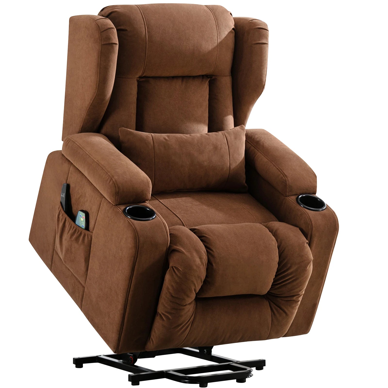 COMHOMA Relax armchair Stand Up Aid Massage armchair with fabric Surface Electric TV armchair with Stand-Up Aid reclining function