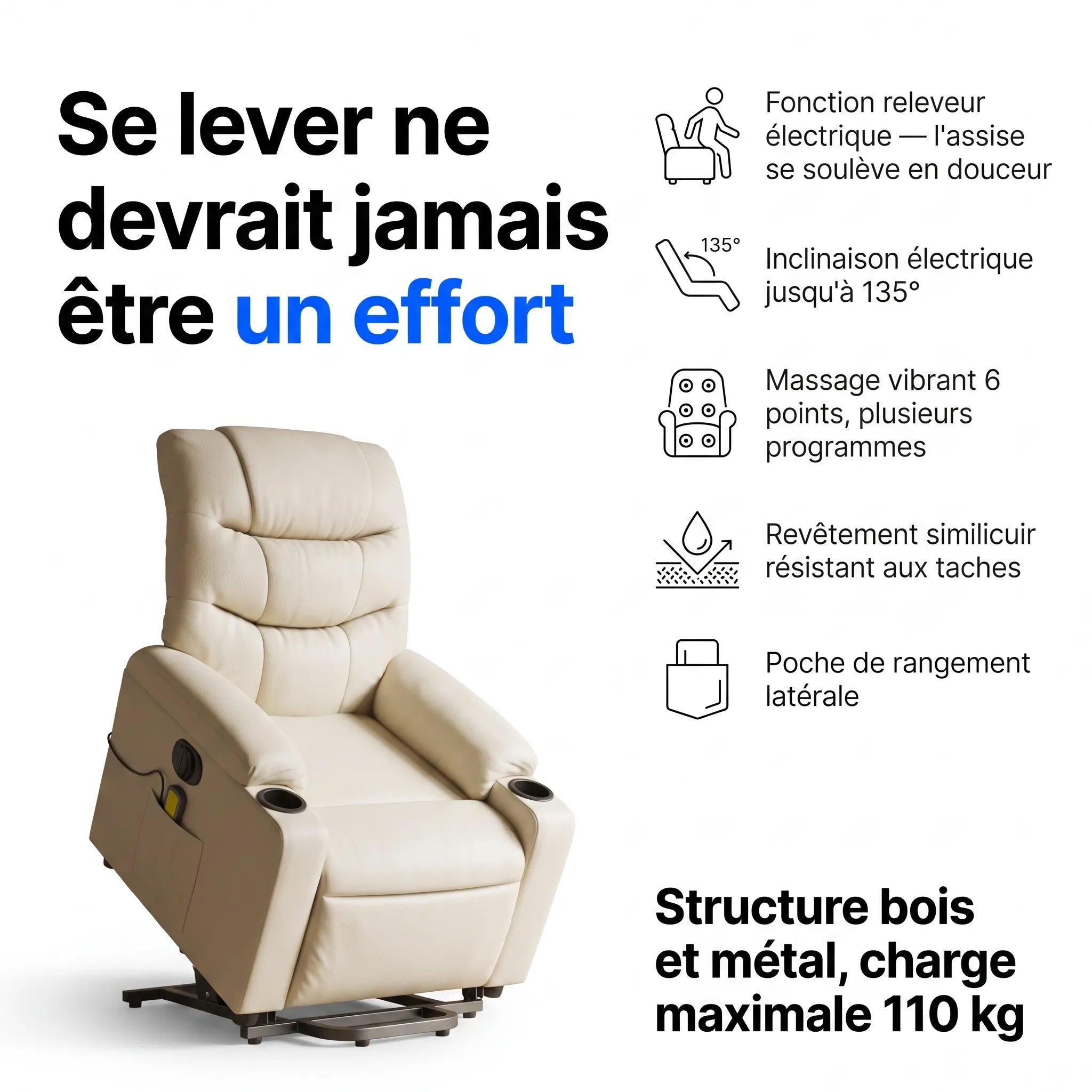Fauteuil Releveur Massant – Solace