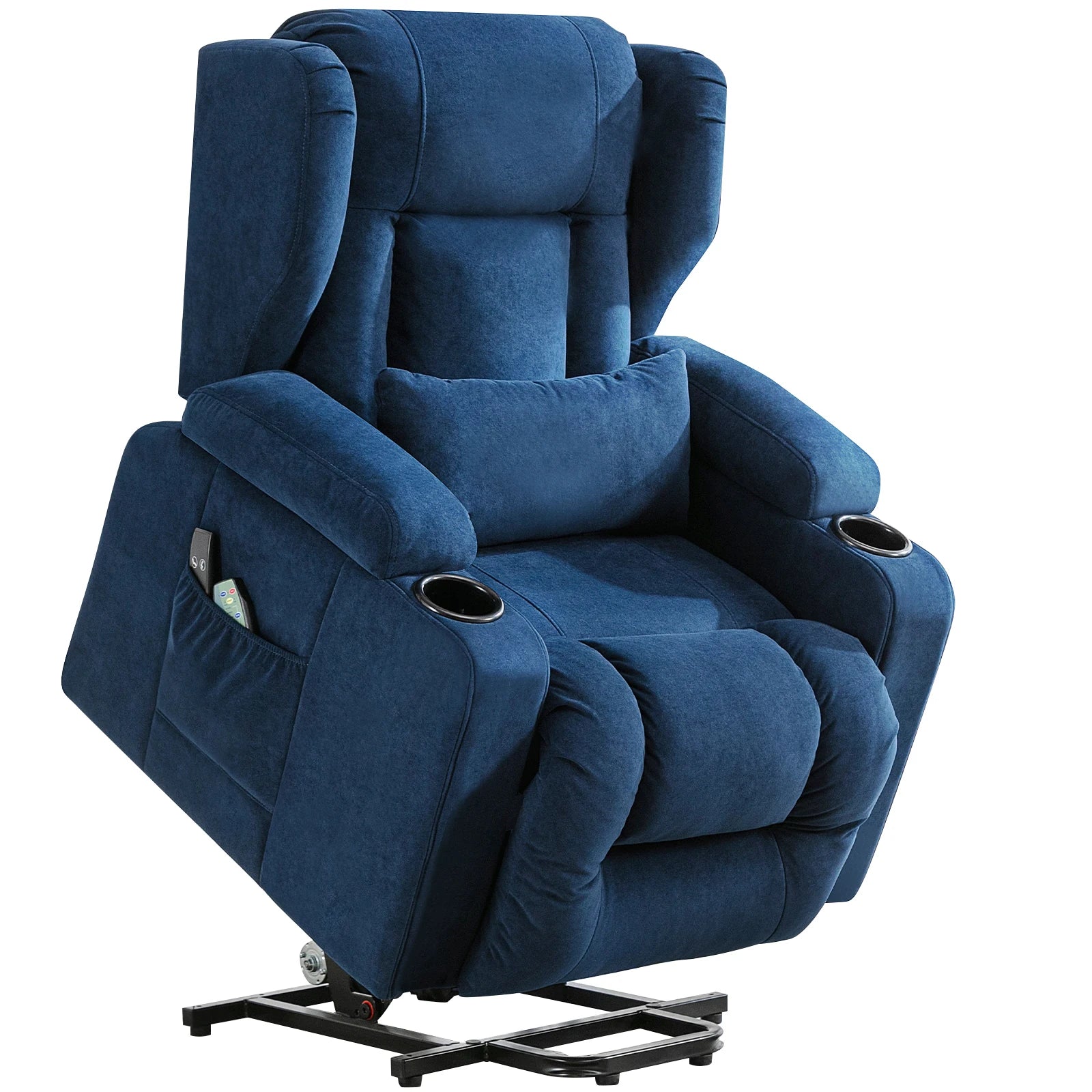 COMHOMA Relax armchair Stand Up Aid Massage armchair with fabric Surface Electric TV armchair with Stand-Up Aid reclining function