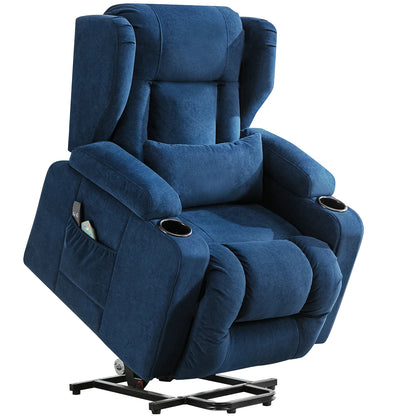 COMHOMA Relax armchair Stand Up Aid Massage armchair with fabric Surface Electric TV armchair with Stand-Up Aid reclining function