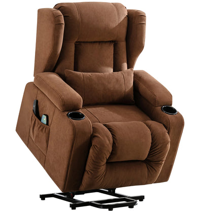 COMHOMA Relax armchair Stand Up Aid Massage armchair with fabric Surface Electric TV armchair with Stand-Up Aid reclining function