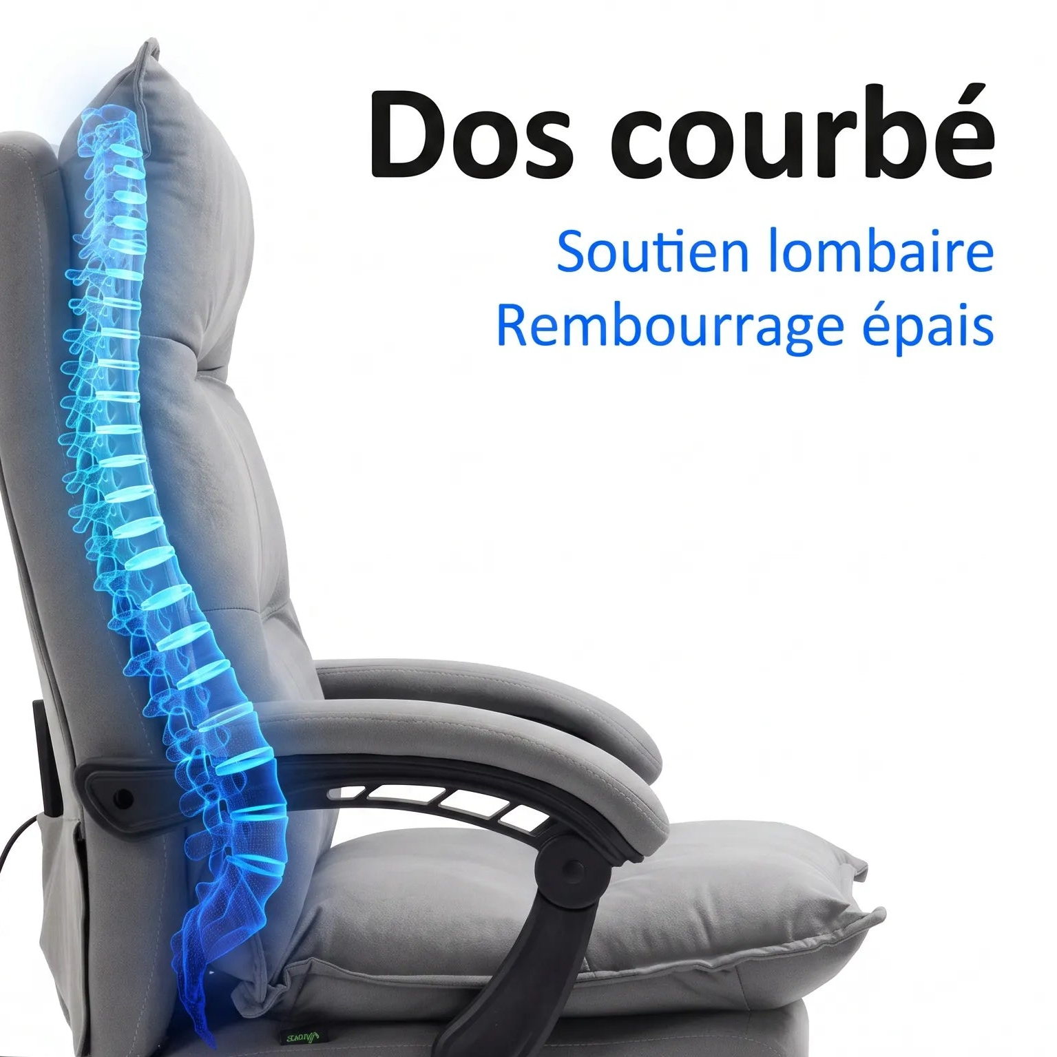 Fauteuil de Bureau Massant Chauffant – Vivace