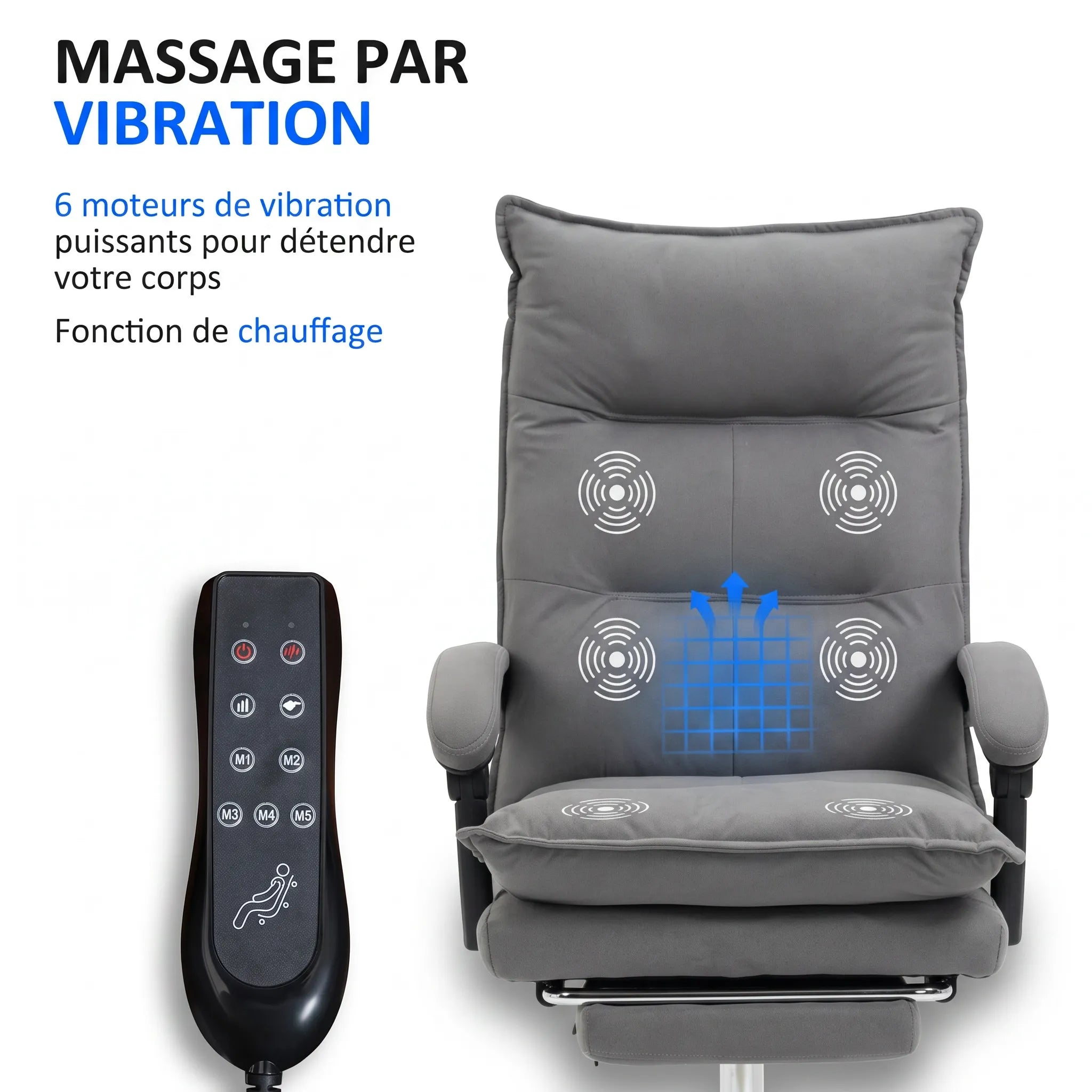 Fauteuil de Bureau Massant Chauffant – Vivace