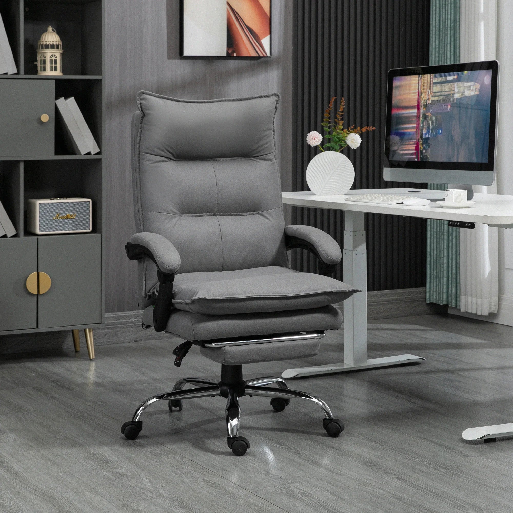 Dinsetto desk Armchair massing and heating, desk office chair, ergonomic chair with adjustable height, reclin back