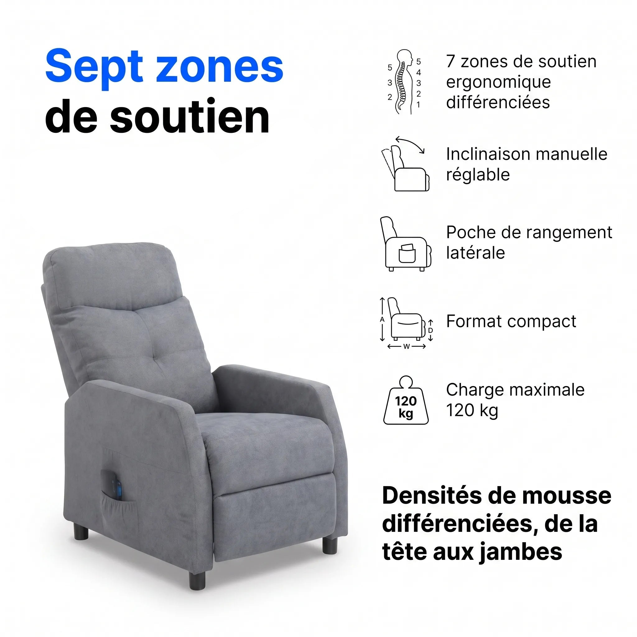 Fauteuil Inclinable Compact – Moelia