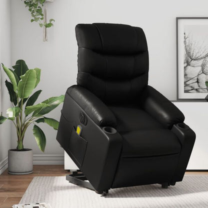 vidaXL Fauteuil inclinable électrique gris similicuir