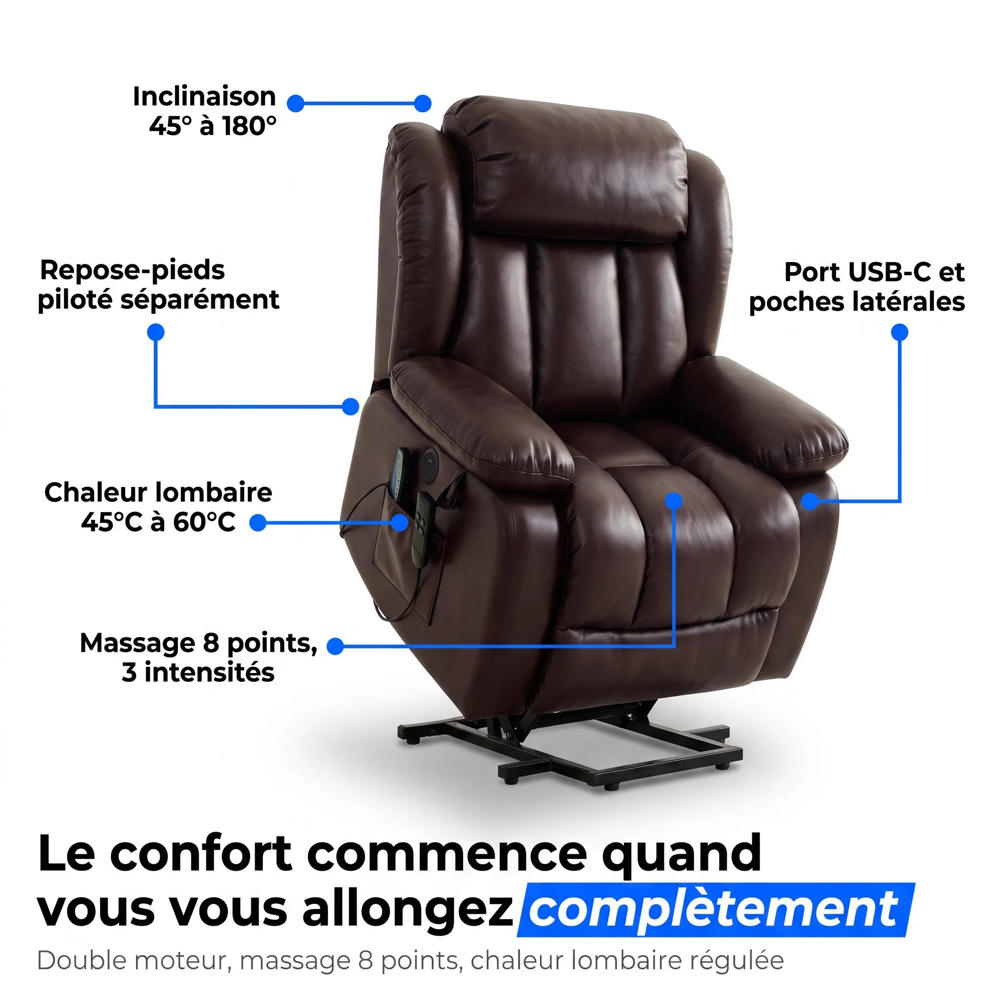 Fauteuil Relax Massant Chauffant – Aeris