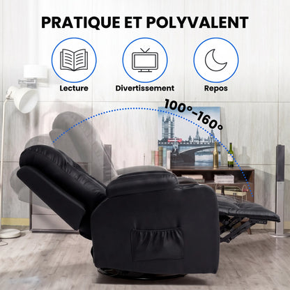 Fauteuil Inclinable Pivotant et Bascule – Bruma