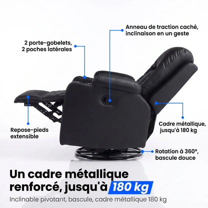 Fauteuil Inclinable Pivotant et Bascule – Bruma